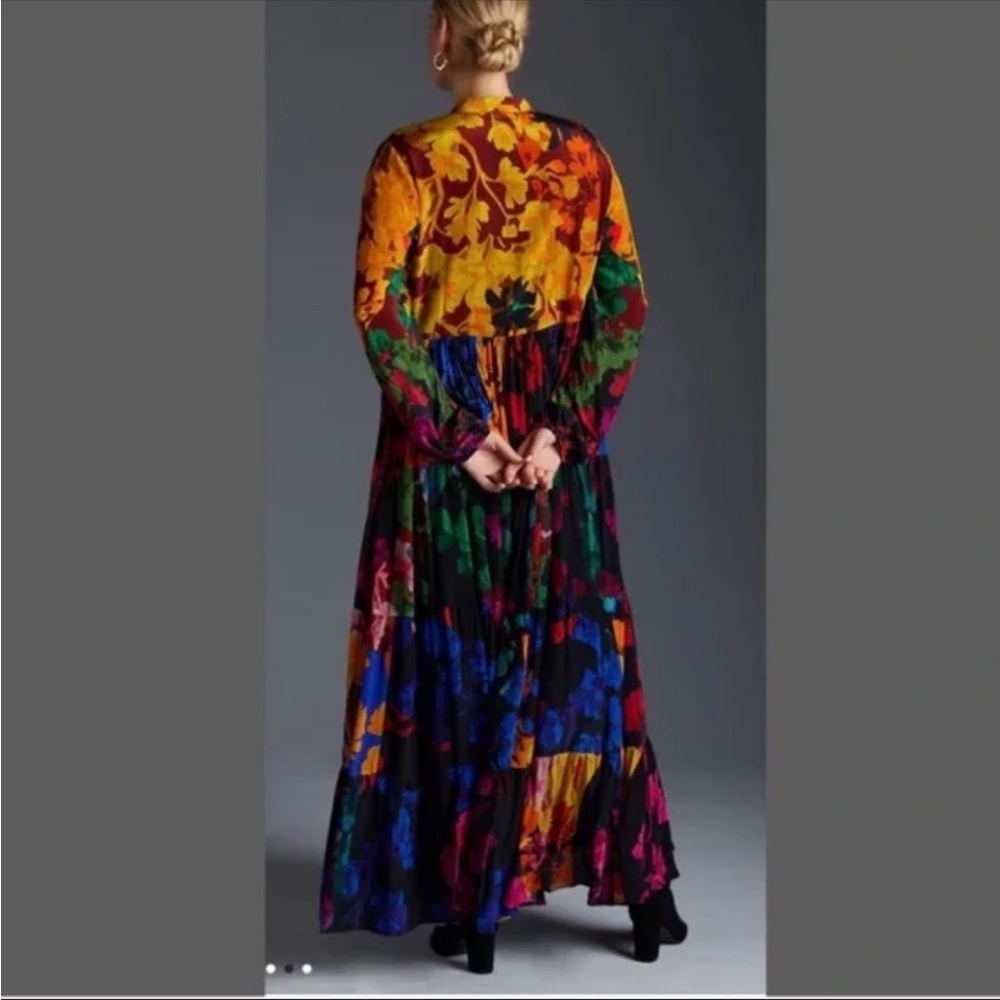 Anthropologie Siddhartha Bansal Button-Front Maxi Dress - Picture 3 of 14